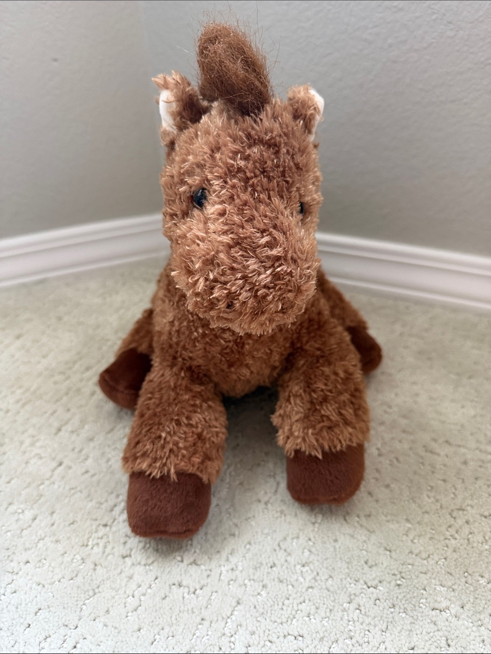 Ty Classic Brown Plush Horse Stuffed Animal 2007